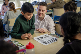 Jan Willem Beverwijk van LMC-school Palmentuin bij de Agnesschool (POVO-project)